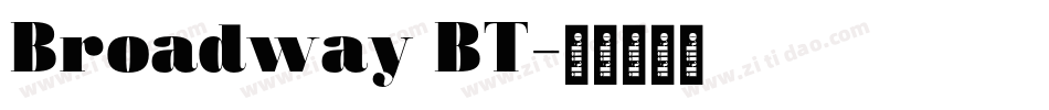 Broadway BT字体转换